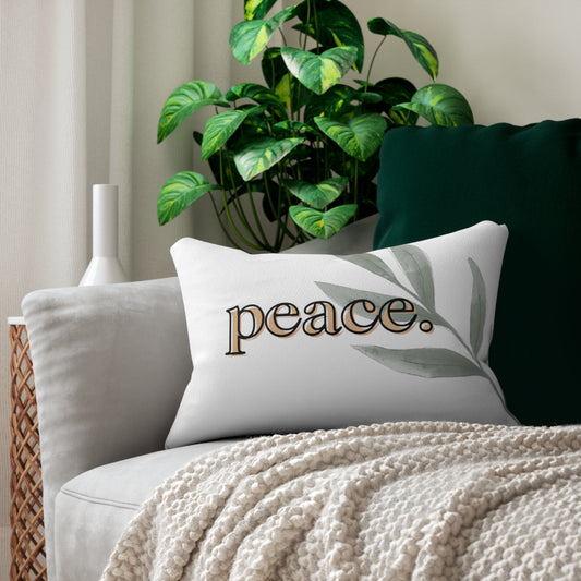 Peace. Lumbar Pillow