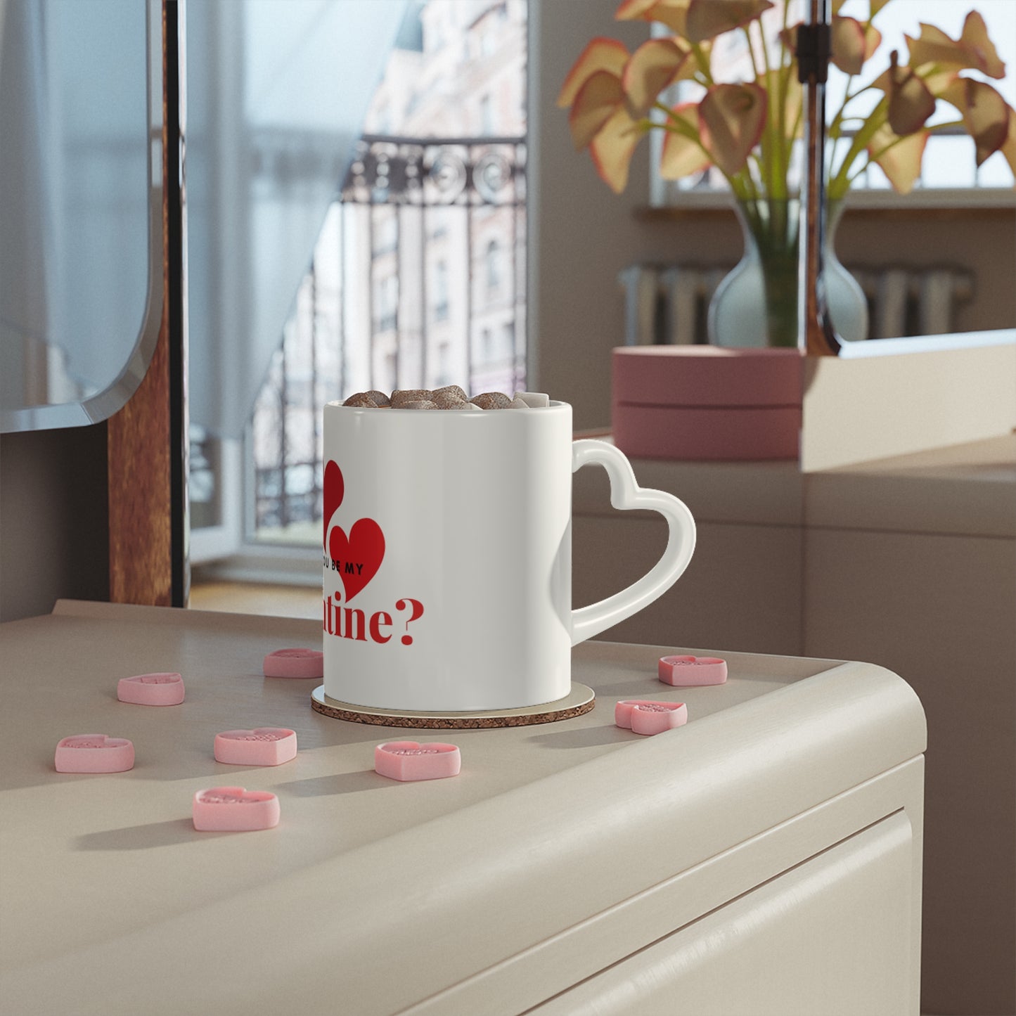 Valentine Heart-Shaped Mug