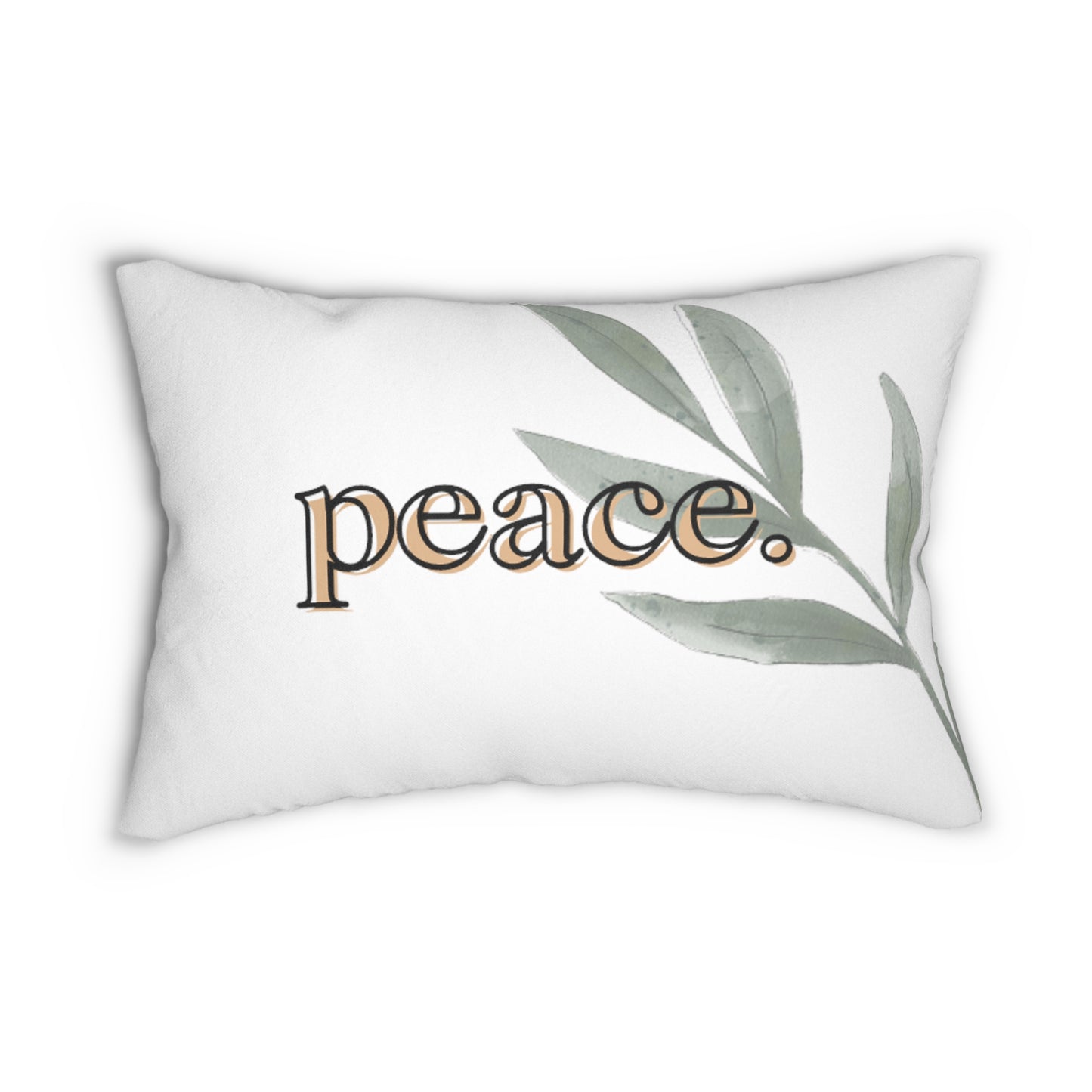 Peace. Lumbar Pillow